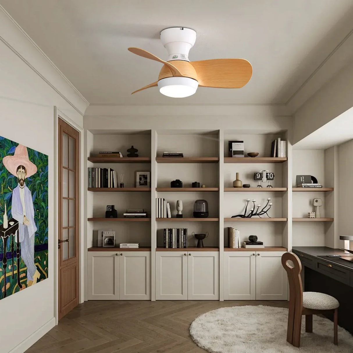 23-Inch LED Ceiling Fan With Light And Remote Control - Omega Lifestyles