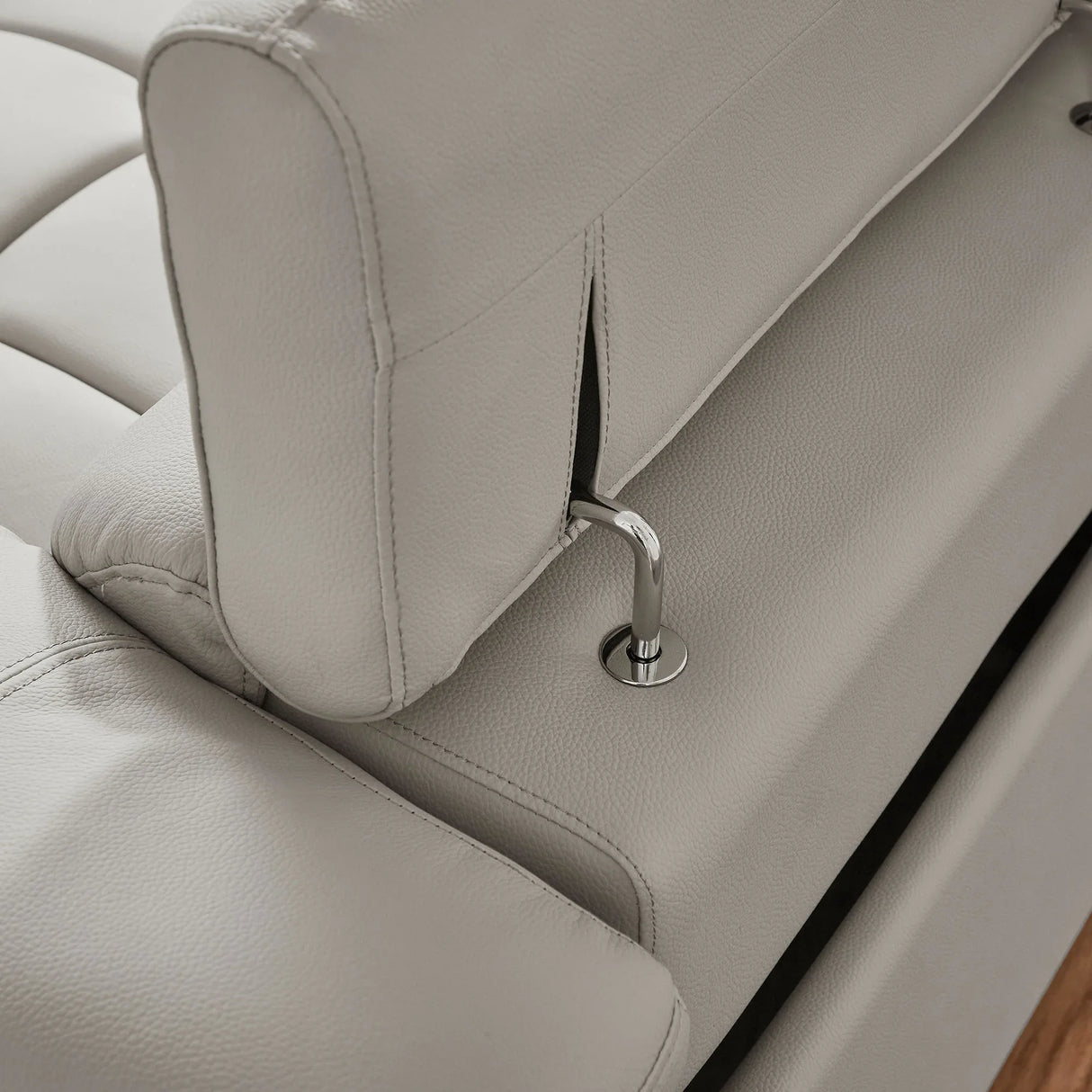 Electric Reclining 4-Seat Genuine Leather L-Shaped Sofa - Omega Lifestyles