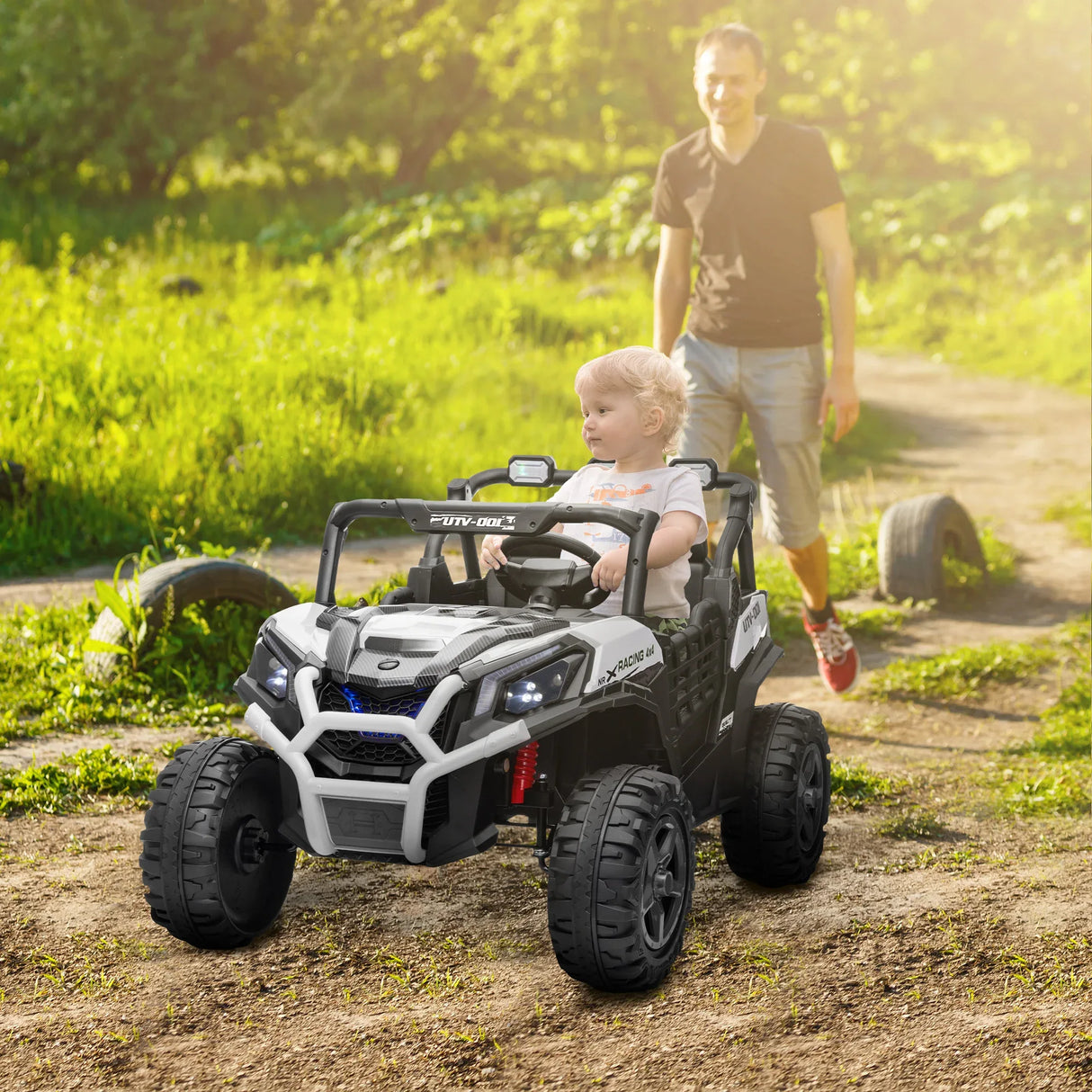 24V Dual Motor 2-Seater Kids Electric Ride-On Car - Omega Lifestyles