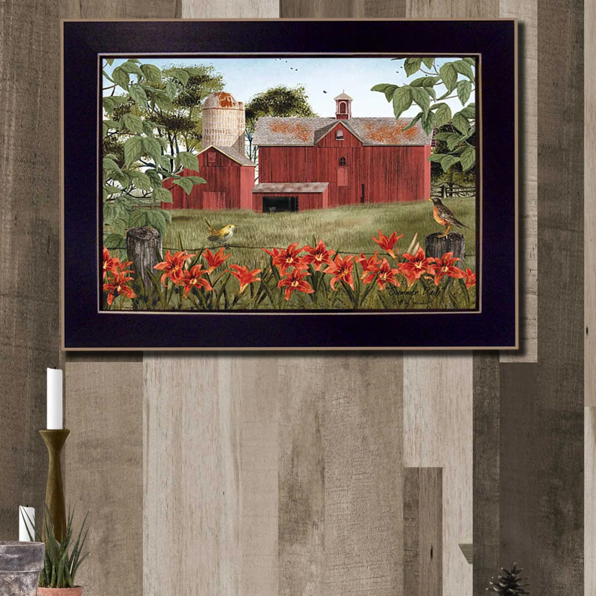 Framed Multicolor MDF Wall Art Poster - Omega Lifestyles