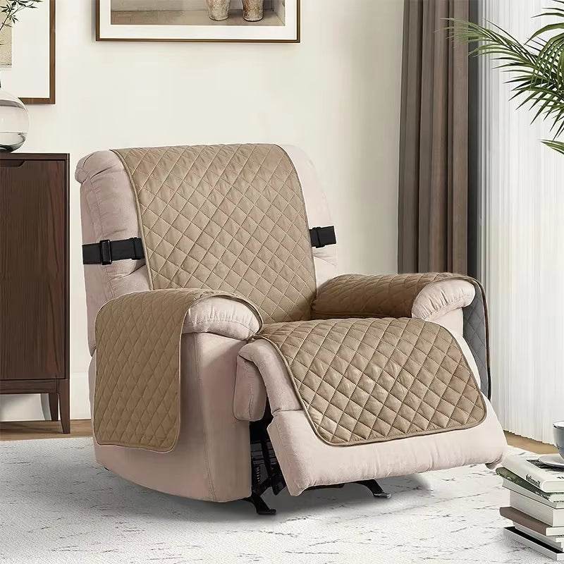 1Pc Recliner Chair Cover Water Repellant Armchairs Slipcover Living Room Sofa Couch with Elastic Strap Furniture Protector