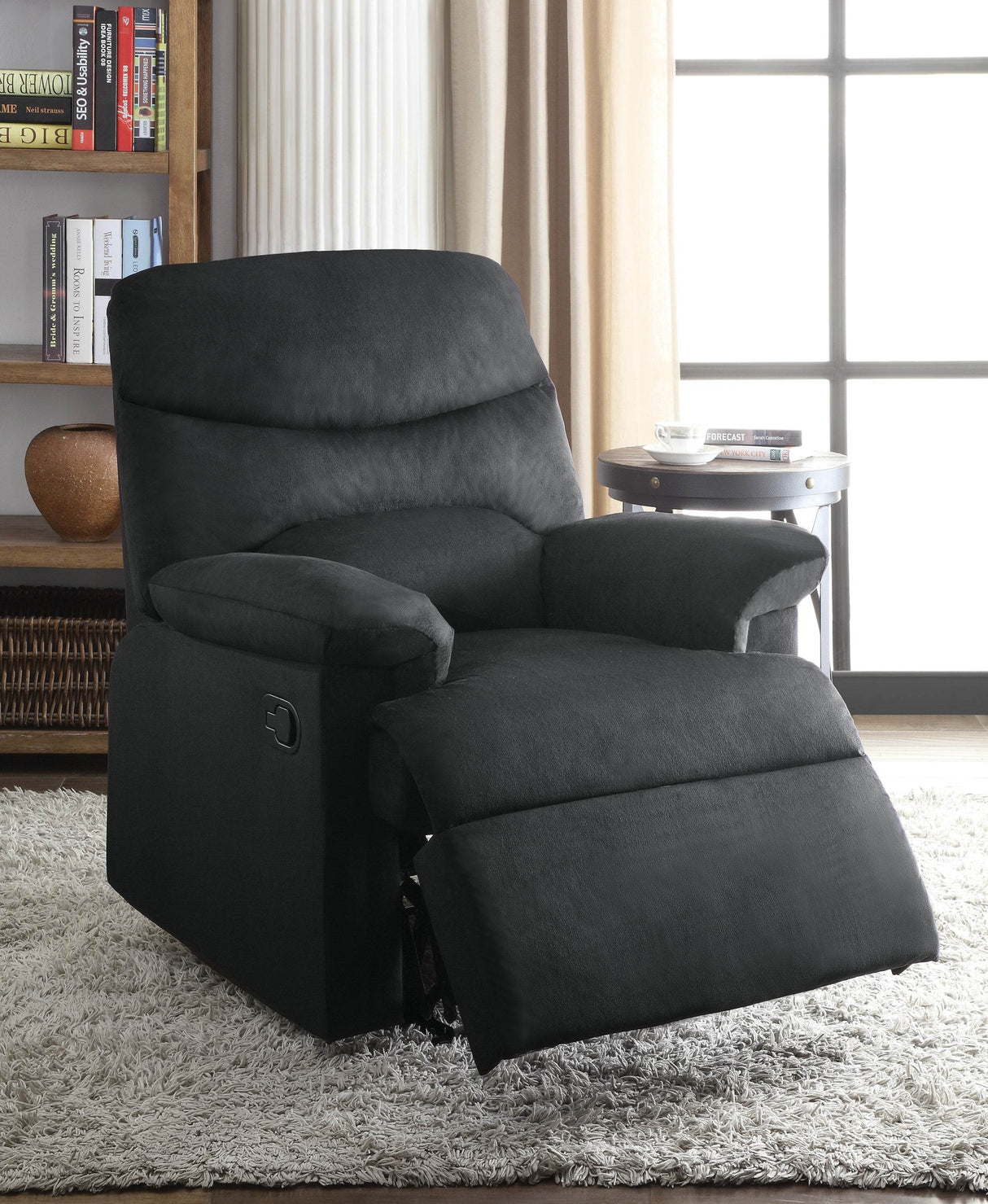 Memory Foam Reclining Chair With Pillow Top Arms