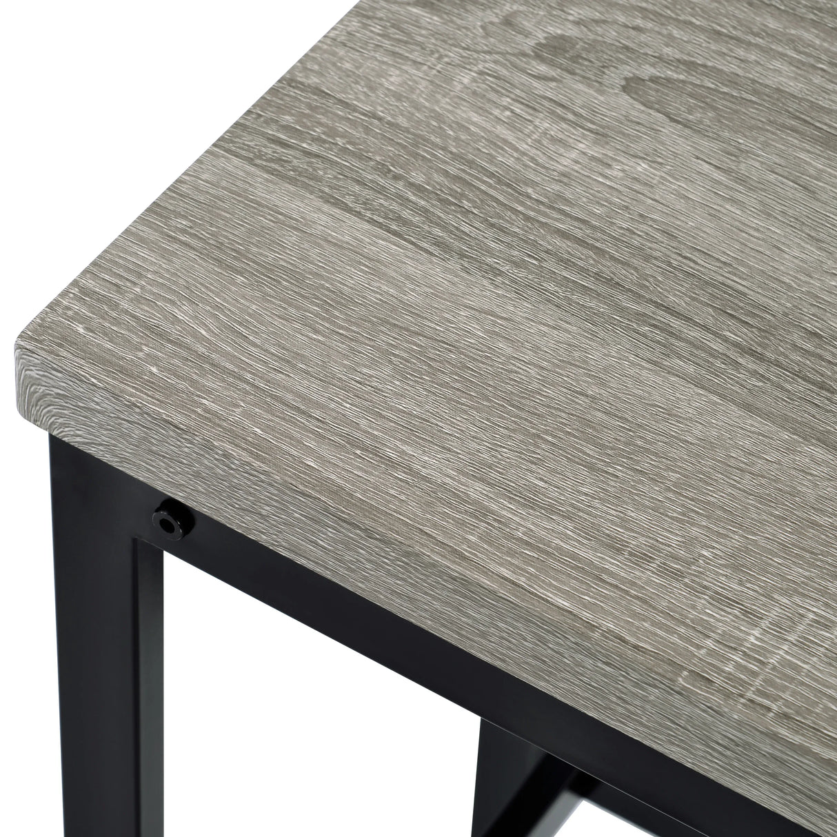 4-Piece Gray Counter Height Dining Table Set With Stools - Omega Lifestyles