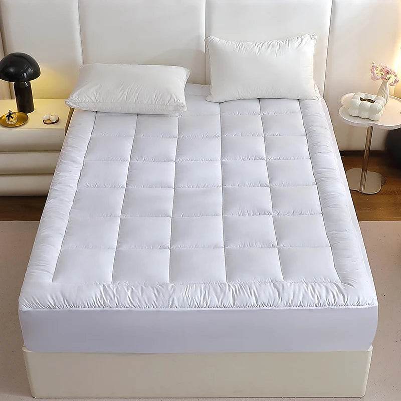 360gsm Quilted Thin Mattress Pad with Bed Skirt Protector Cover - Sleep Galleria