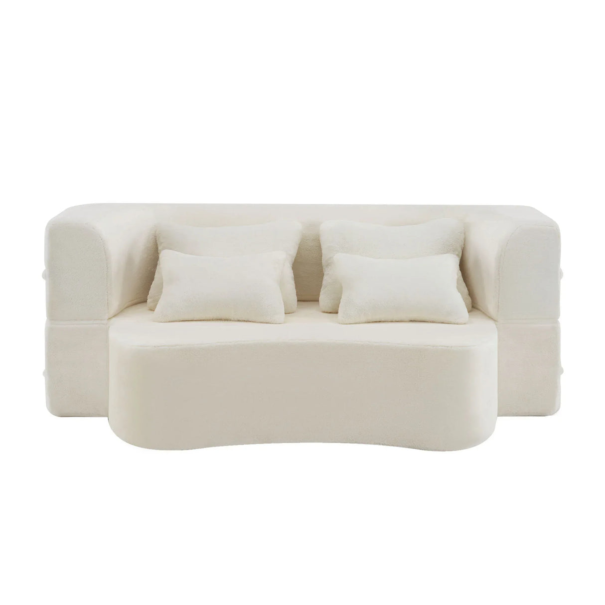 Queen Plush High-Density Foam Folding Futon Sofa Mattress - Omega Lifestyles