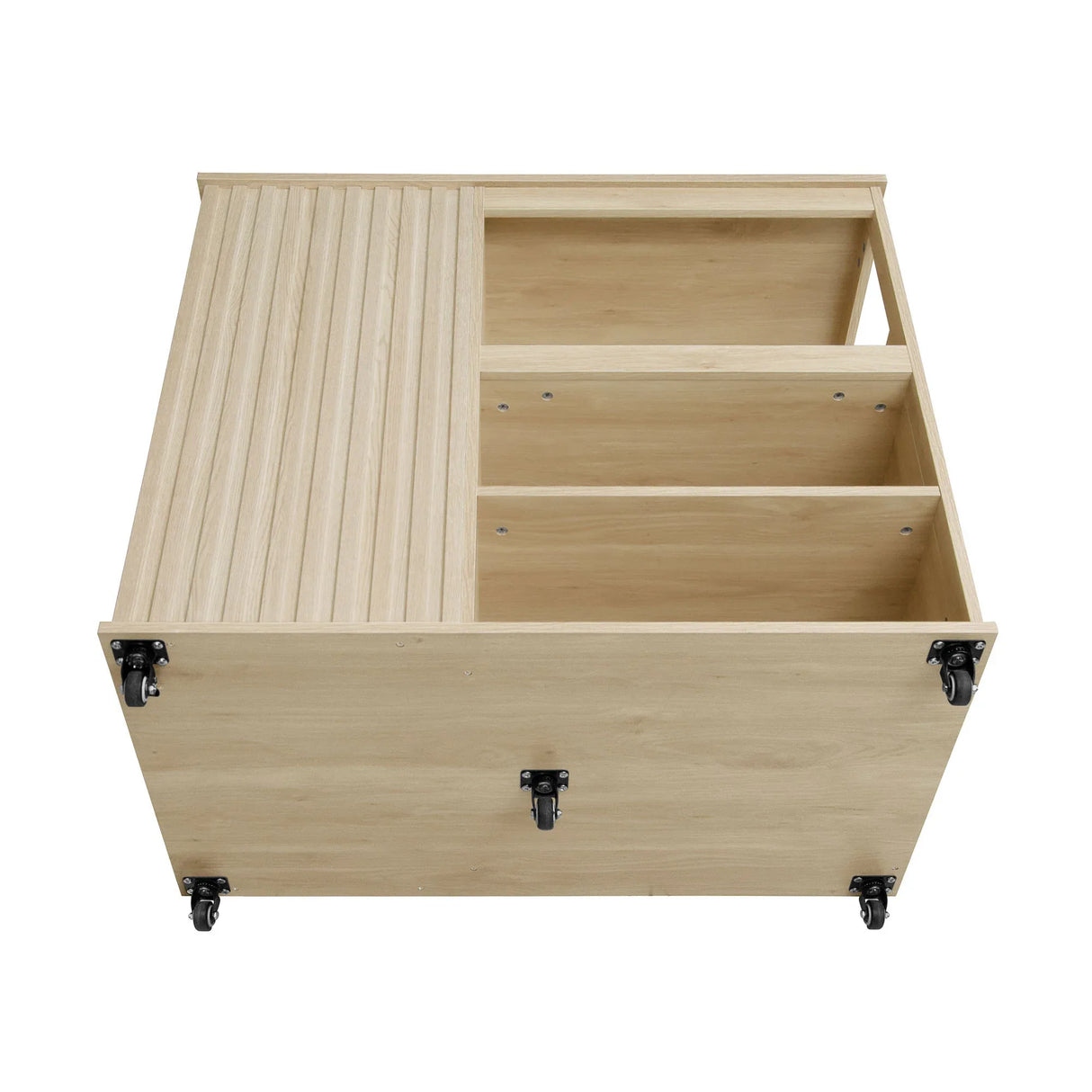 Rolling Kitchen Island Cart With Wine Rack Drawer - Omega Lifestyles