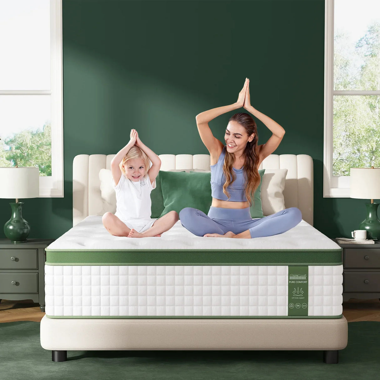Medium 12-Inch Hybrid Gel Memory Foam Full Mattress - Omega Lifestyles