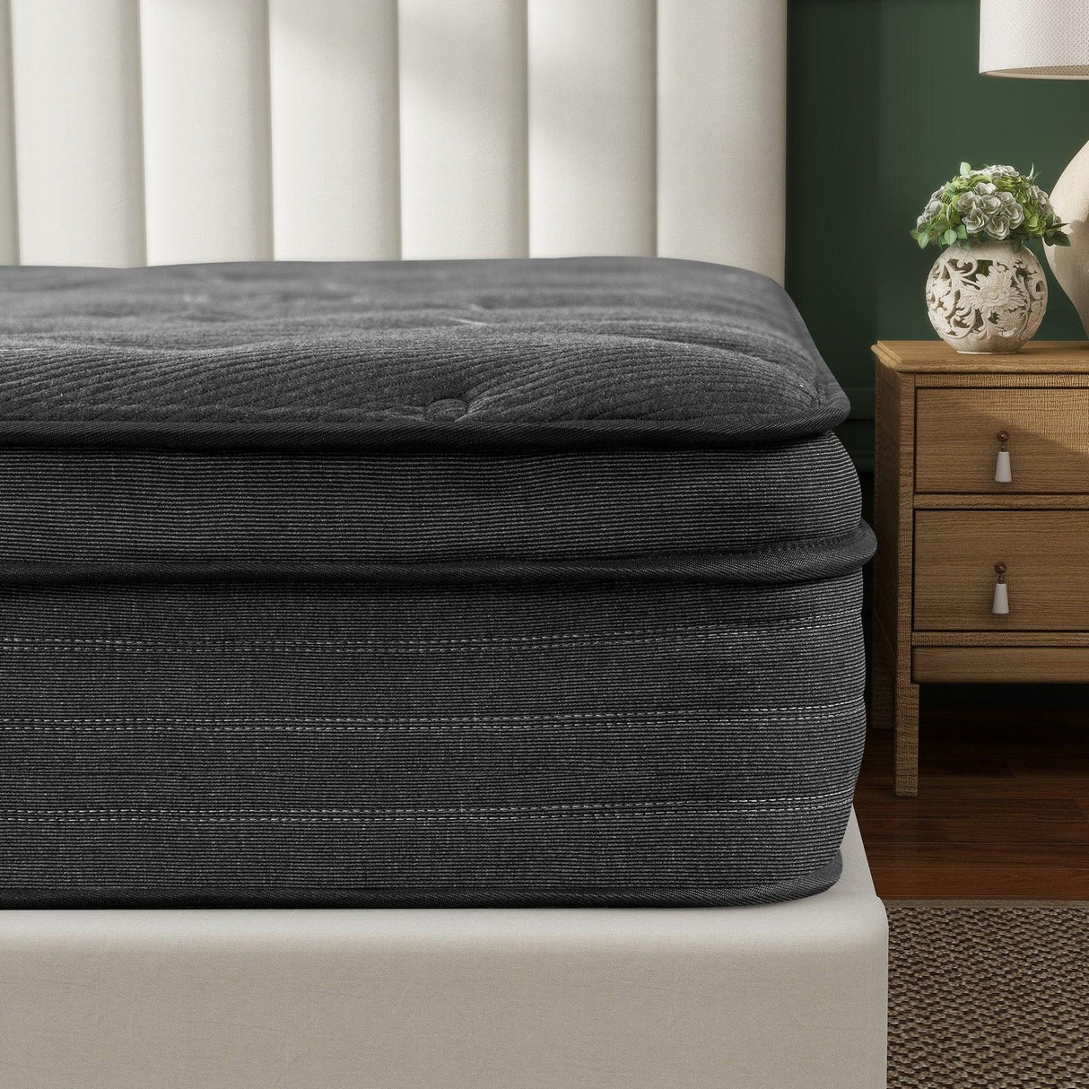 Medium 10-Inch Cooling Gel Hybrid Foam Pocket Spring Queen Mattress - Omega Lifestyles