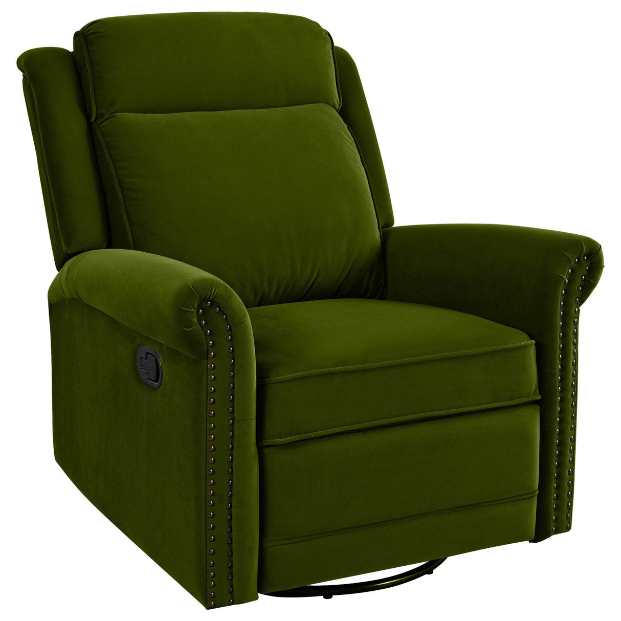 Modern Velvet Adjustable Swivel Rocking Recliner Chair