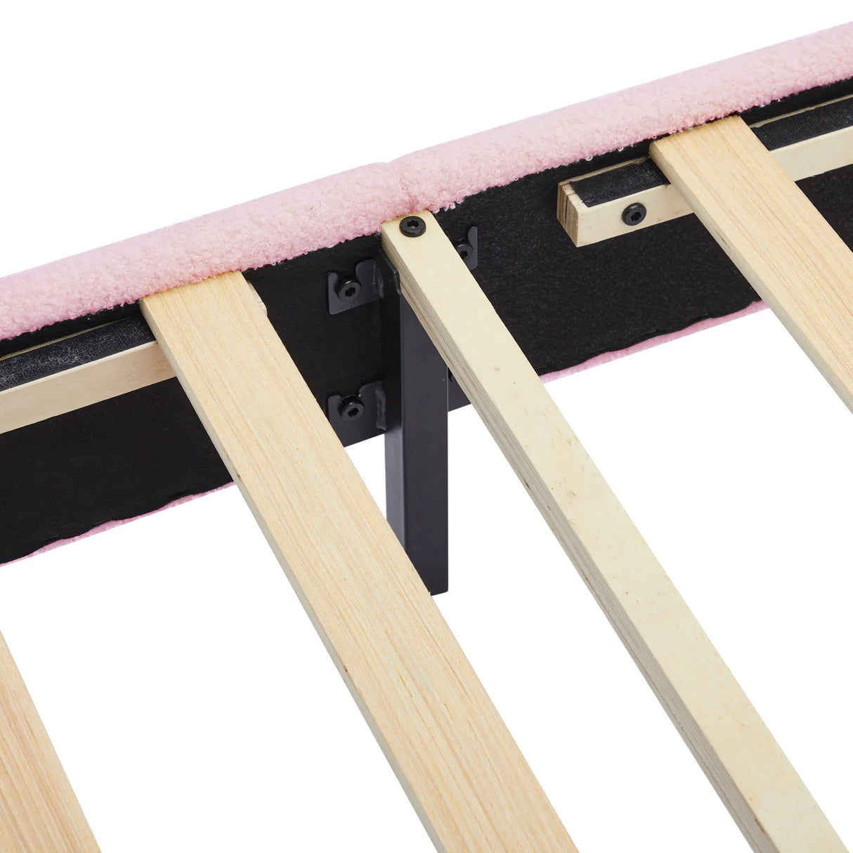 Twin Upholstered Flower-Shape Bed With LED Lighting - Omega Lifestyles