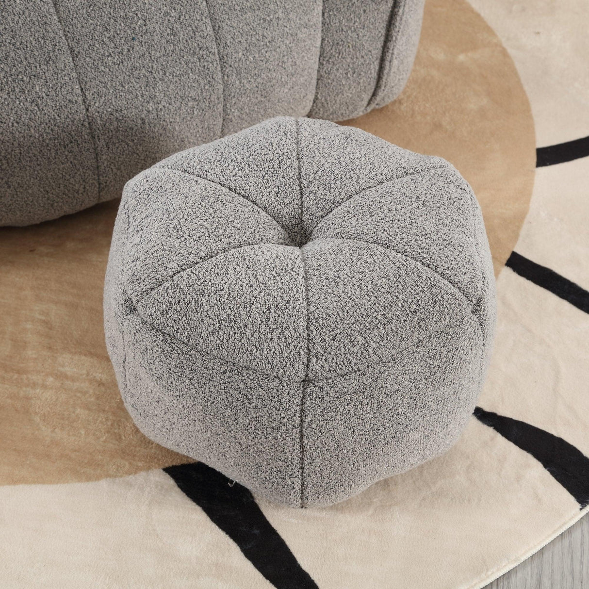 Soft Chenille High Resilient Foam Bean Bag Chair - Omega Lifestyles