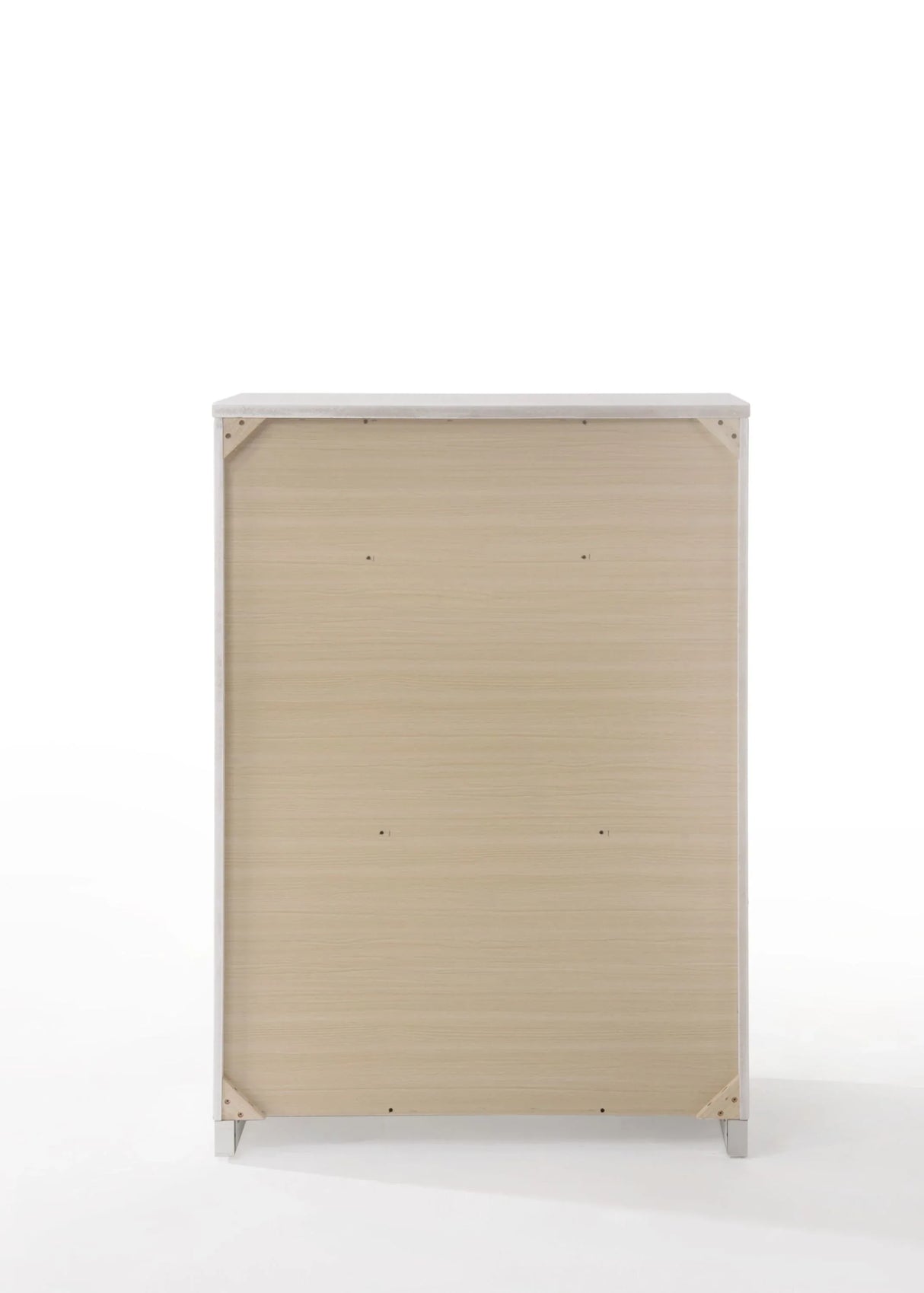 White High Gloss Synthetic Wood Chest With Organizer - Omega Lifestyles