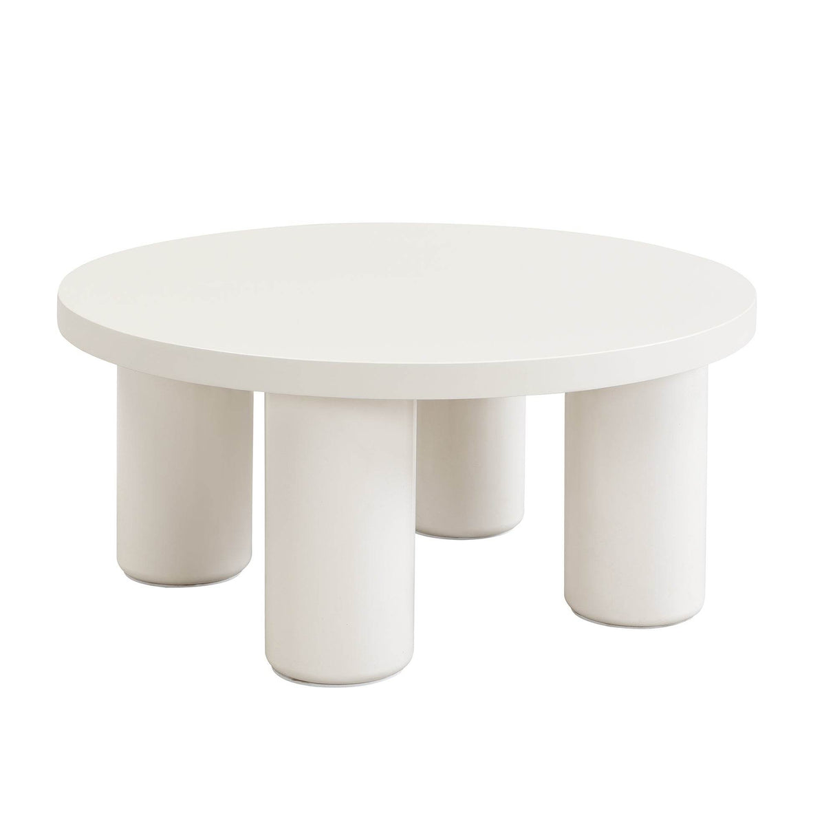 Set Of 2 Modern Roman Column MDF Coffee Tables - Sleep Galleria