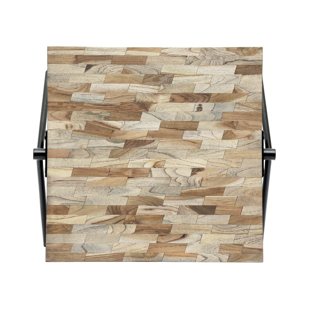 Handcrafted Mango Wood Metal Frame Coffee Table - Sleep Galleria