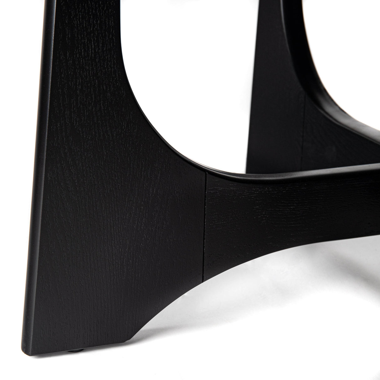 36-Inch Round Black Modern Wood Coffee Table - Sleep Galleria