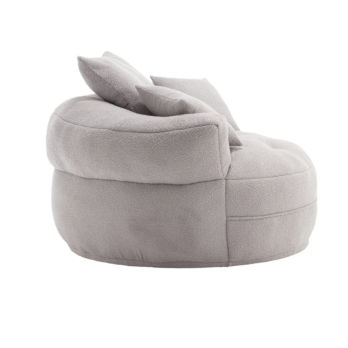 Modern Chenille Circular Foam Sponge Sleeper Chair - Omega Lifestyles