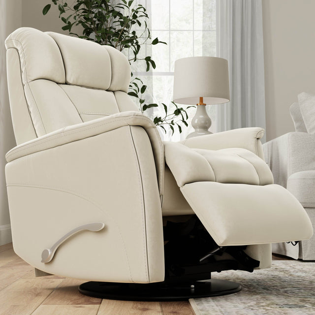 Swivel Glider Recliner With Manual Adjustable Headrest Footrest - Omega Lifestyles