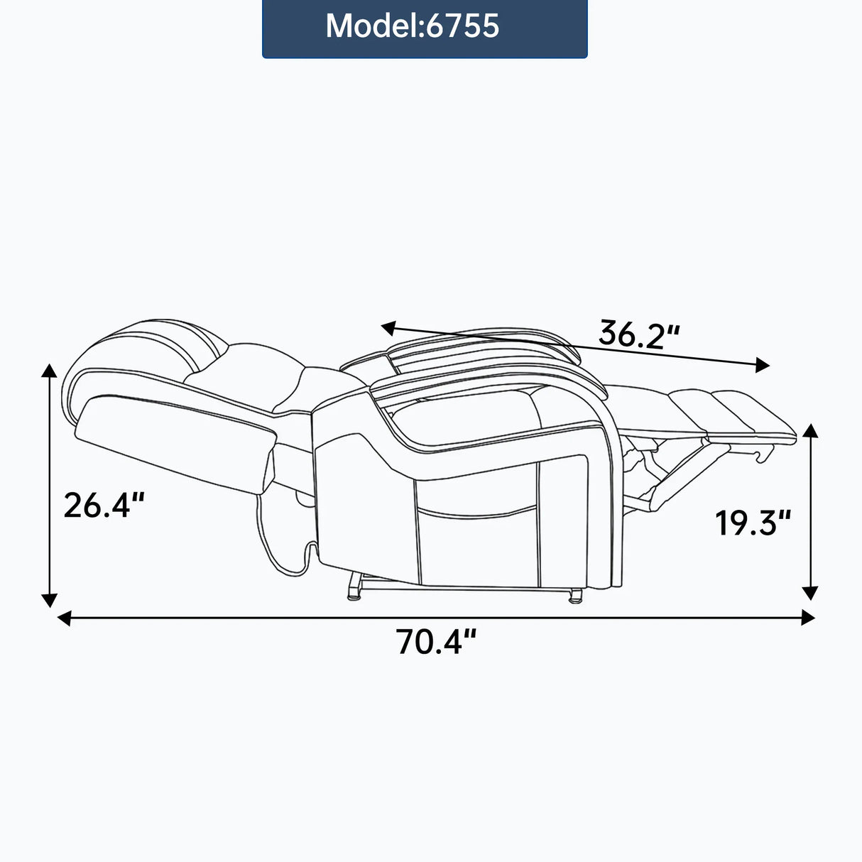 Power Chenille Lift Recliner Chair With Massage Heat - Omega Lifestyles