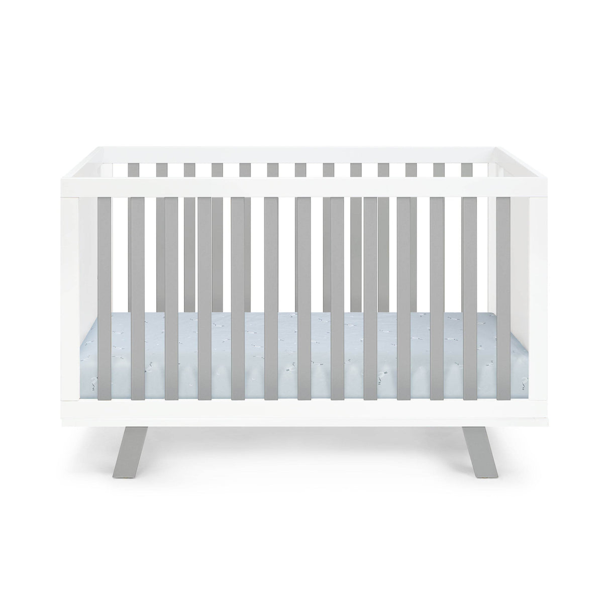 Convertible Solid Wood White Island 3-in-1 Crib