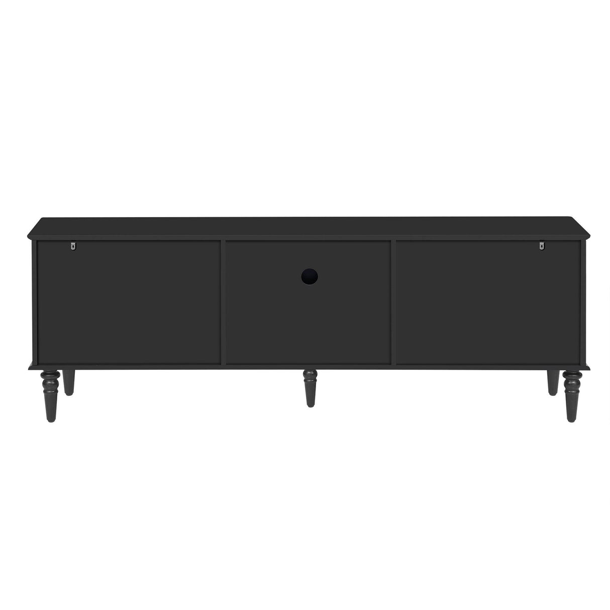 Retro Black MDF TV Stand With Drawers And Cabinets - Sleep Galleria