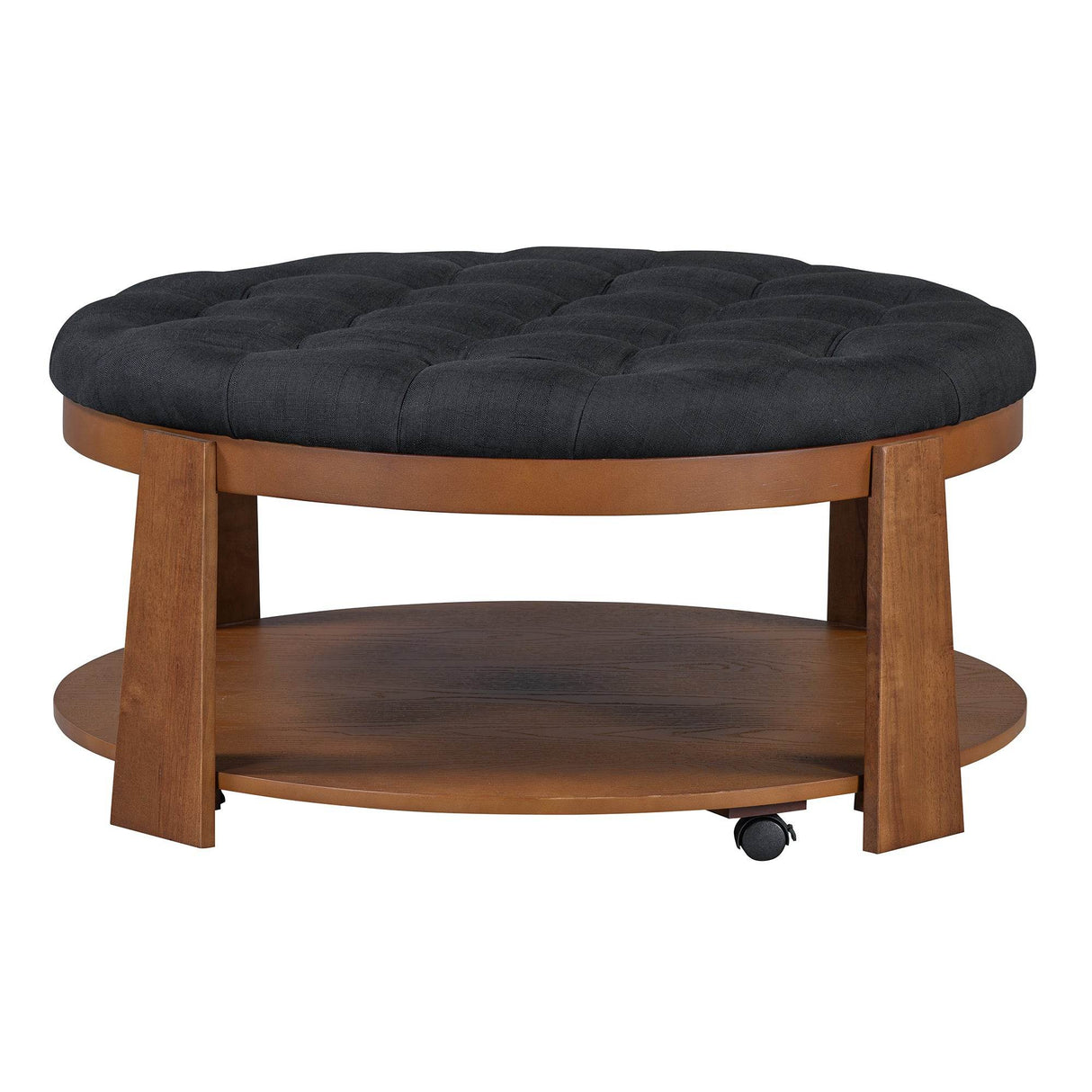 Modern Large Round Upholstered Ottoman Coffee Table - Sleep Galleria