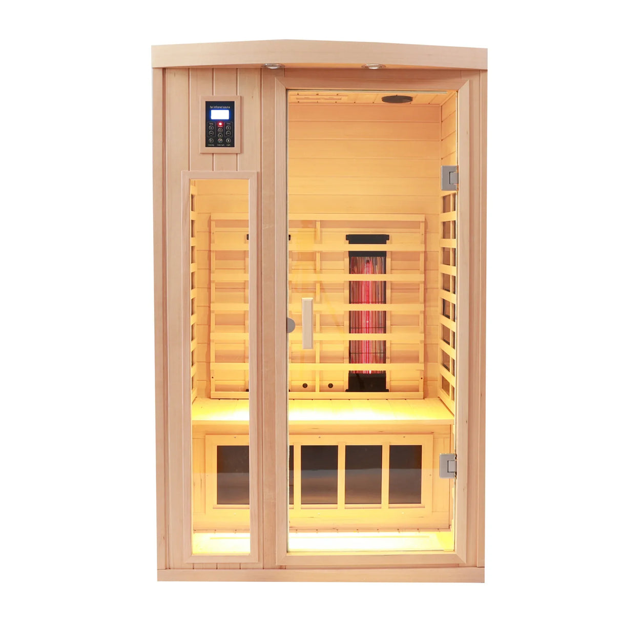 Two Person Far Infrared Canadian Hemlock Wood Sauna - Omega Lifestyles