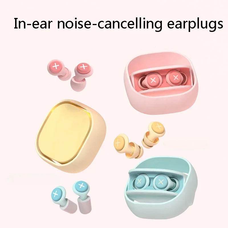 Pair Of Soft Silicone Noise Reduction Sleep Earplugs - Sleep Galleria