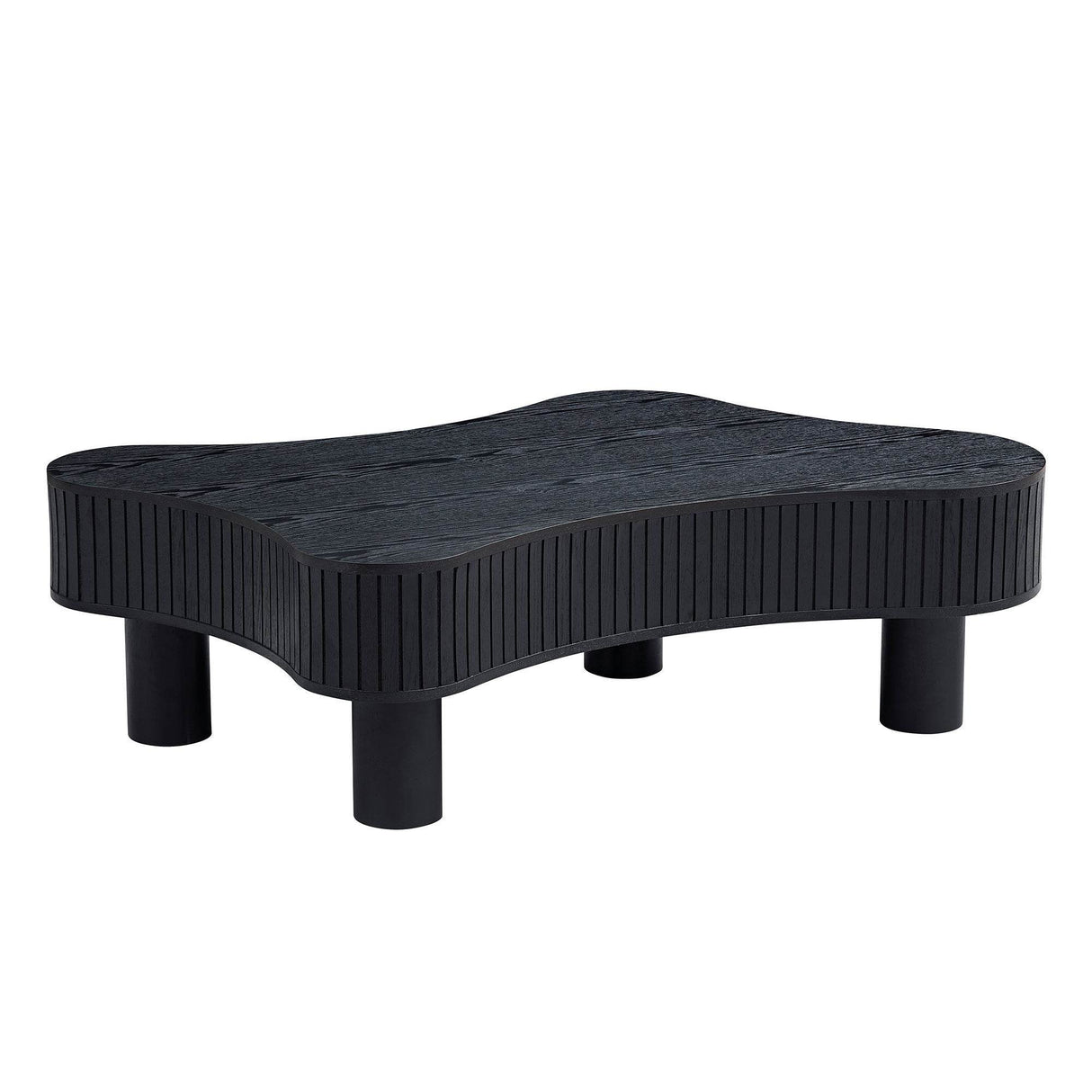 Modern Irregular Shaped Solid Wood Coffee Table - Sleep Galleria