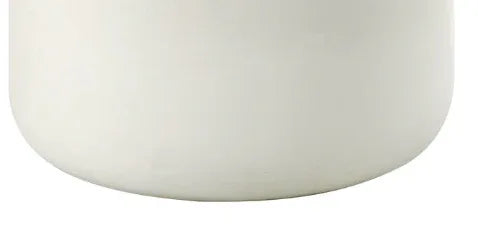 Natural White Round Cement Coffee Table Synthetic Wood - Omega Lifestyles