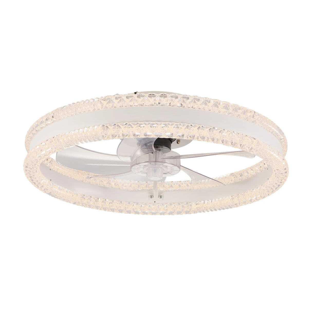 Luxury Double Ring LED Ceiling Fan with Hidden Blades - Omega Lifestyles