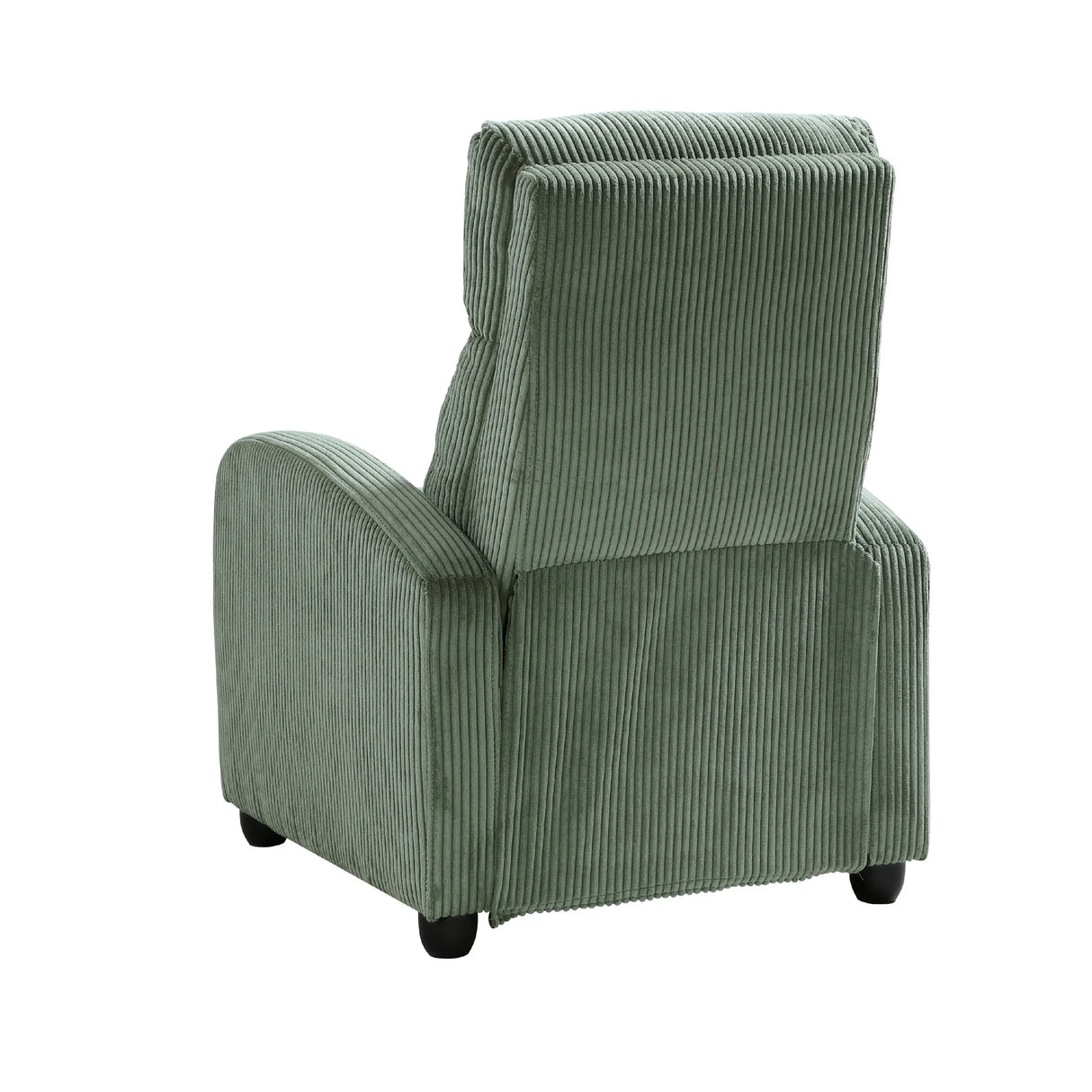 Pary Manual Push Back Reclining Chair In Green Corduroy - Omega Lifestyles