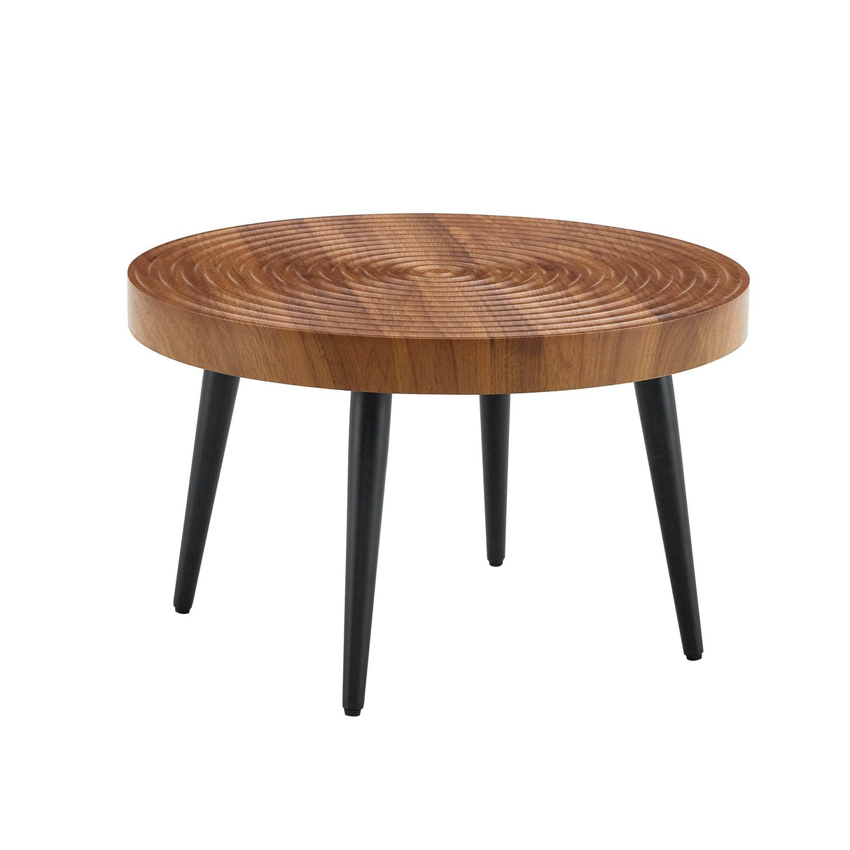 Natural Wood Grain Texture Round Coffee Table - Sleep Galleria
