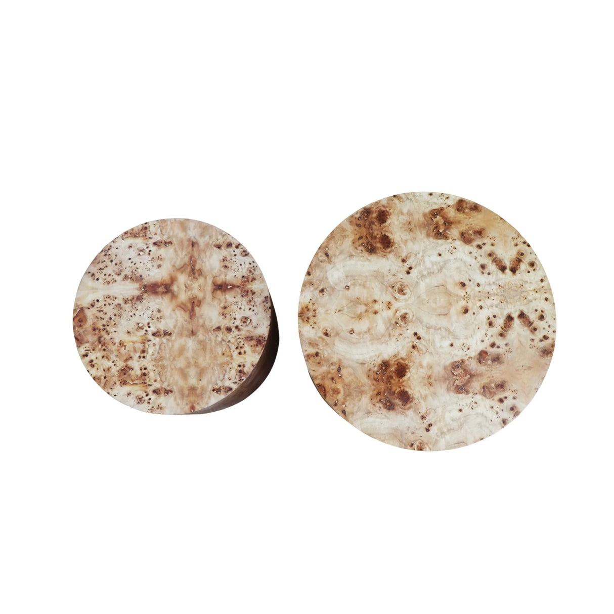 Nesting Round Farmhouse Coffee Table Set Of 2 - Omega Lifestyles