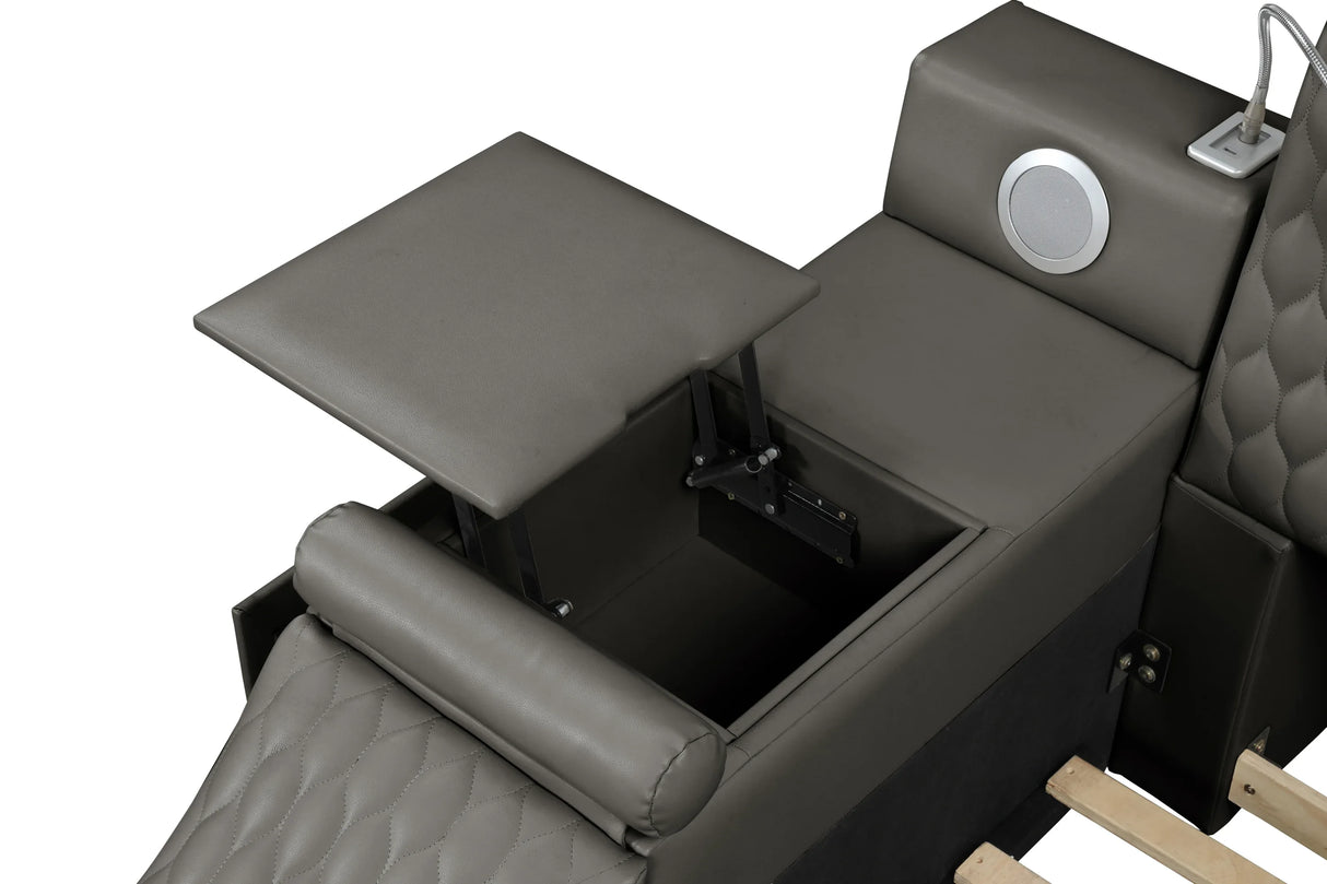 Remote-Controlled Massage Chaise Lounge Bed Frame - Omega Lifestyles