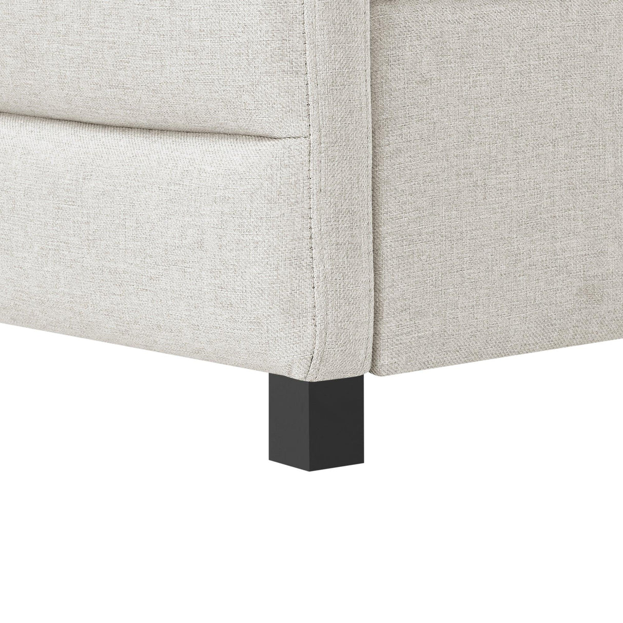 Twin Upholstered Linen Daybed With Pull-Out Trundle - Omega Lifestyles