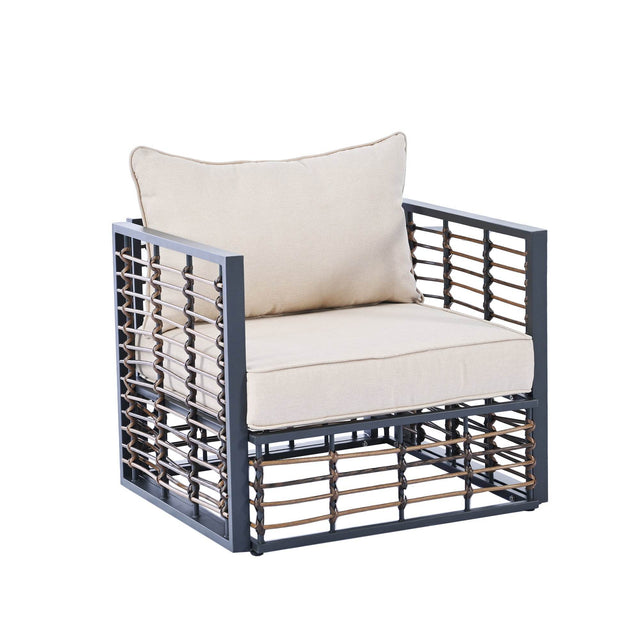 7-Piece Modern Metal Outdoor Patio Sectional Sofa Set - Omega Lifestyles