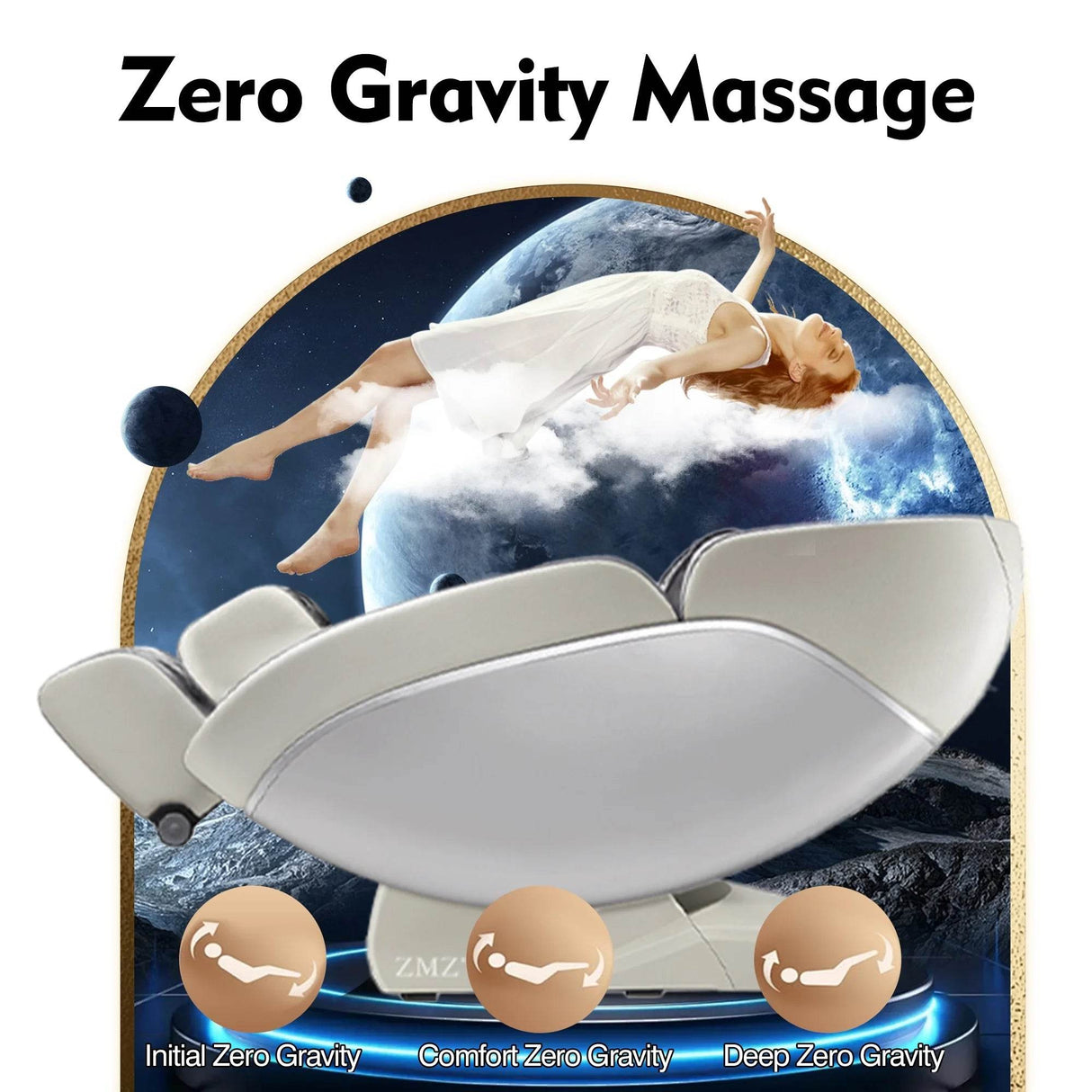 2025 Upgraded 4D Massage Chair Full Body Zero Gravity SL Track Shiatsu Stretching Relief, Back & Calf Heating, Install-Free