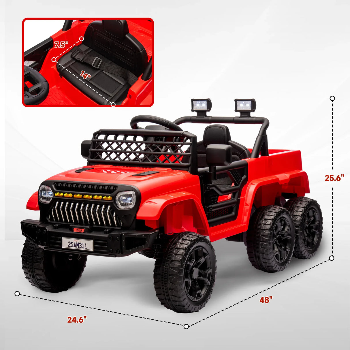 12V 4x4 Kids Electric Ride-On Truck With Remote Control - Omega Lifestyles