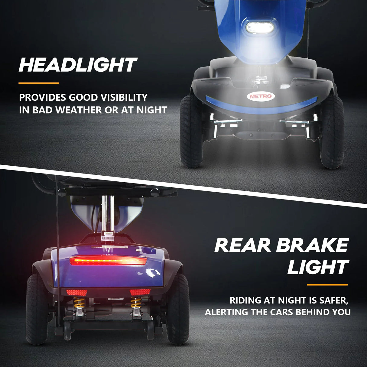 Outdoor Compact Mobility Scooter With Windshield Storage - Omega Lifestyles