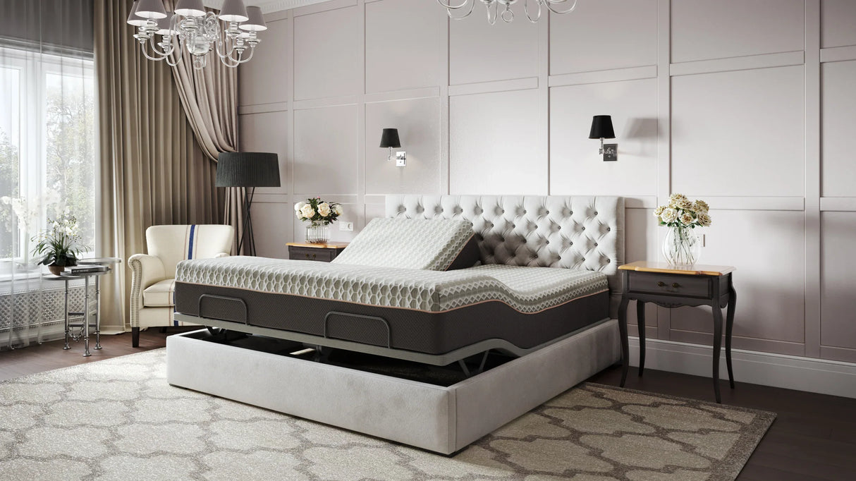 Soft 14-Inch Copper Lux Hybrid Split Top King Mattress - Omega Lifestyles