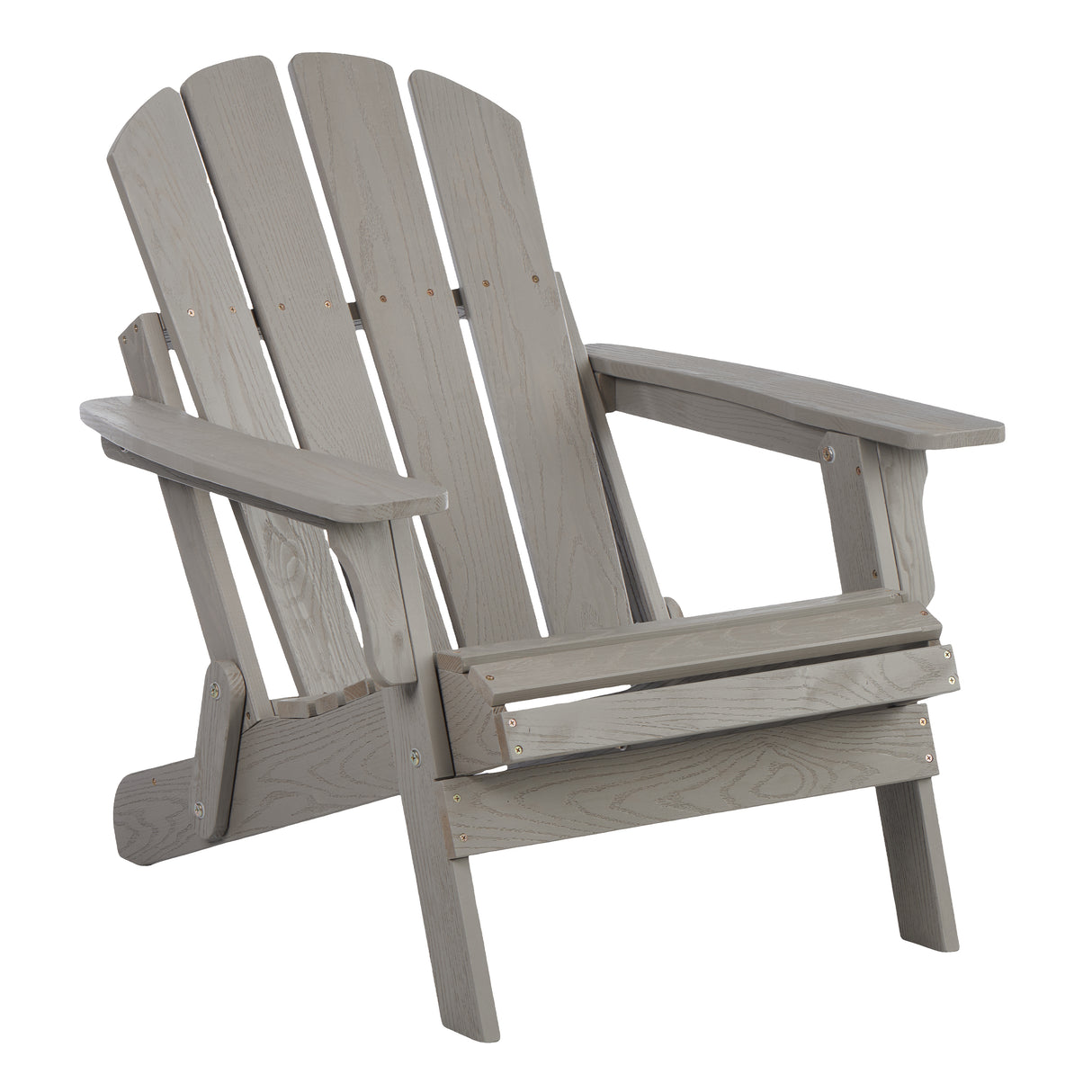 Oversized Folding Hemlock Wood Adirondack Outdoor Chair