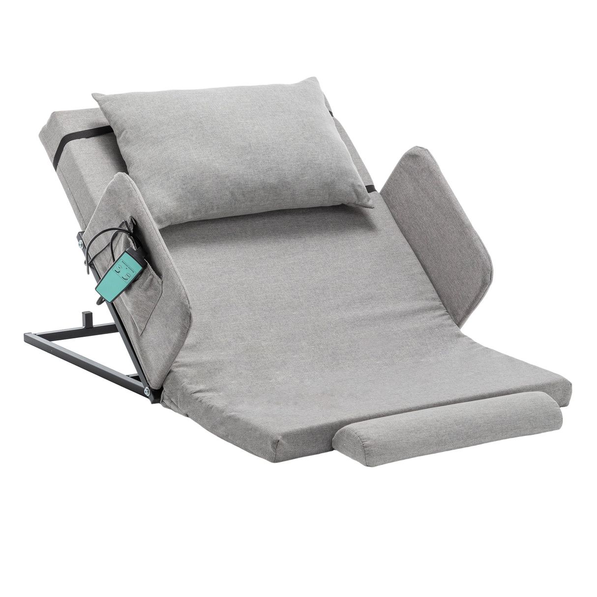 Electric Adjustable Bed Backrest With Safety Rails
