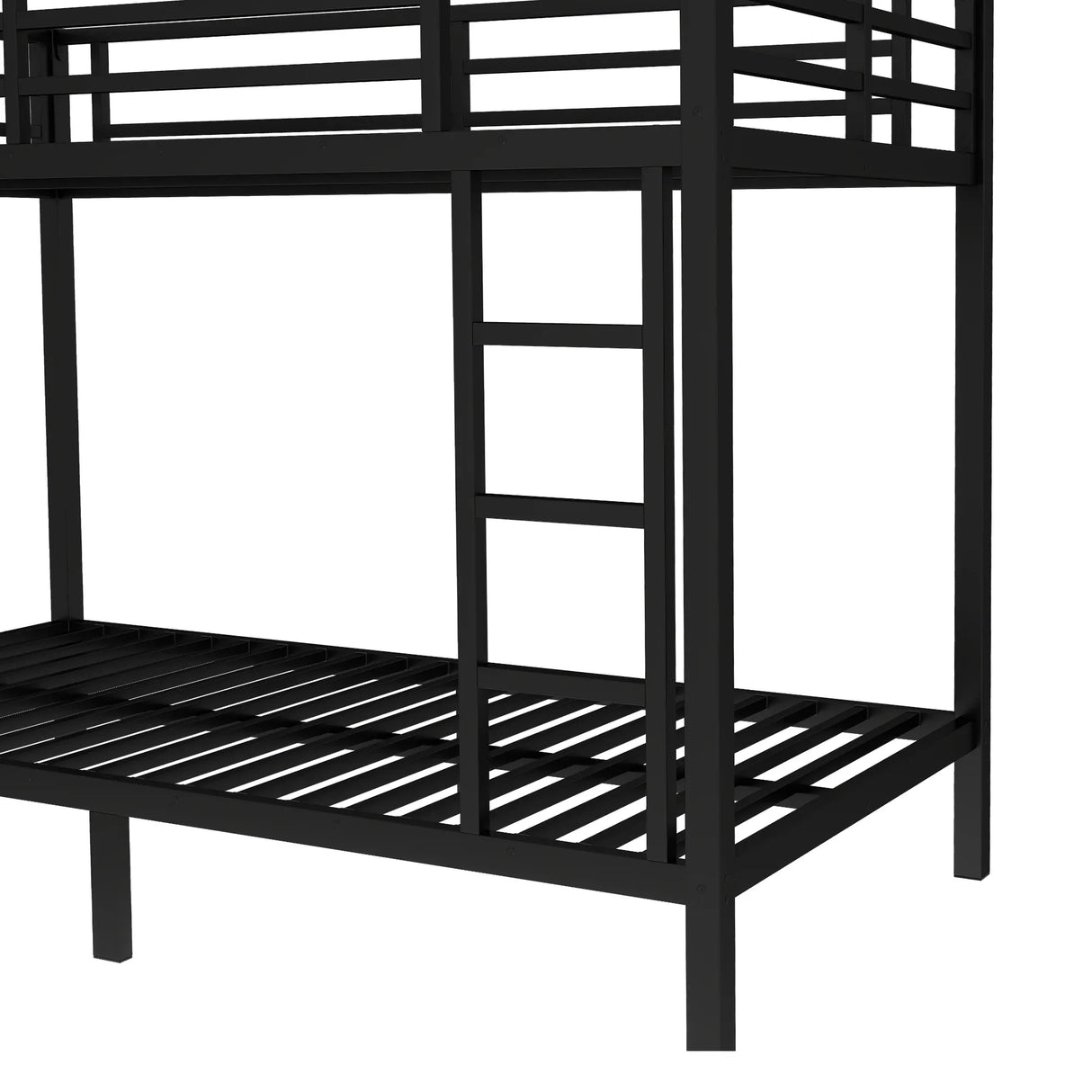 Metal Twin XL Over Twin XL Space-Saving Bunk Bed - Omega Lifestyles