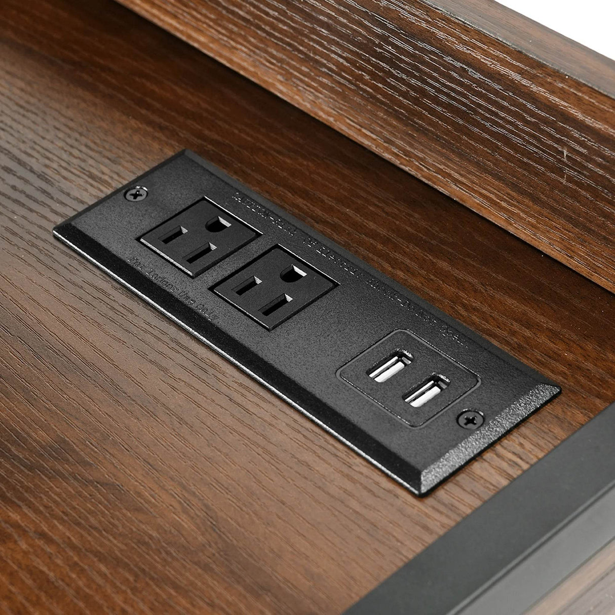 Heavy Duty Pet Cat Dog Crate Furniture with 4 Storage Shelves and 2 Drawers & Charging Station, Cat Litter Box Enclosure Dog Kennel Indoor Furniture - Brown