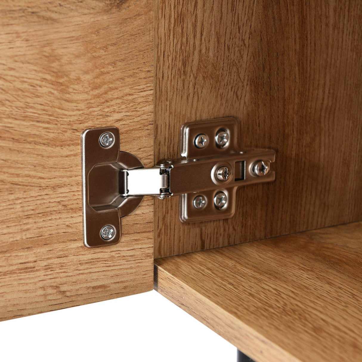 Modern LED Wood Tone TV Stand With Storage - Sleep Galleria