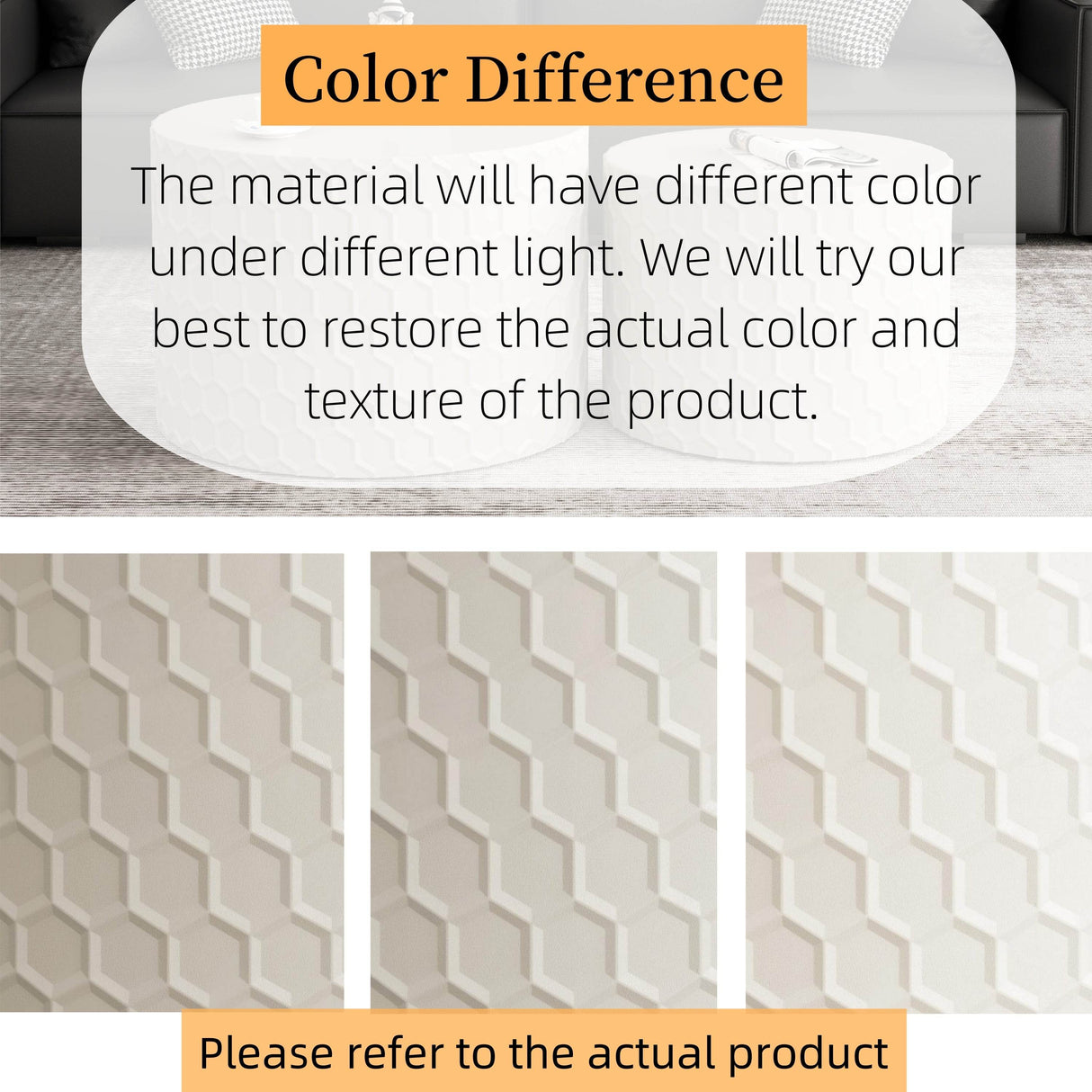 2-Piece Minimalist Honeycomb Design Nesting Coffee Table Set - Sleep Galleria