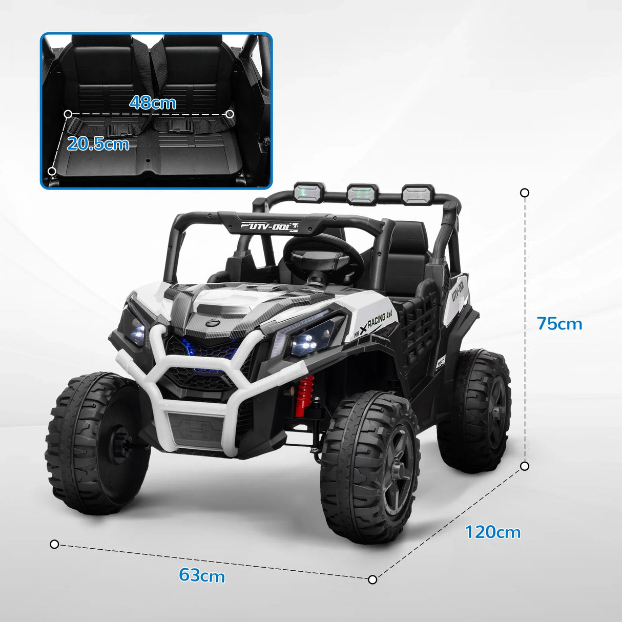 24V Dual Motor 2-Seater Kids Electric Ride-On Car - Omega Lifestyles