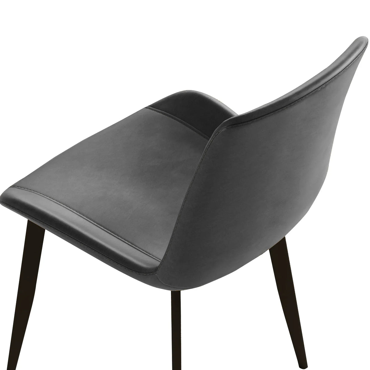 Modern PU Leather Ergonomic Dining Chairs Set of 4 - Omega Lifestyles