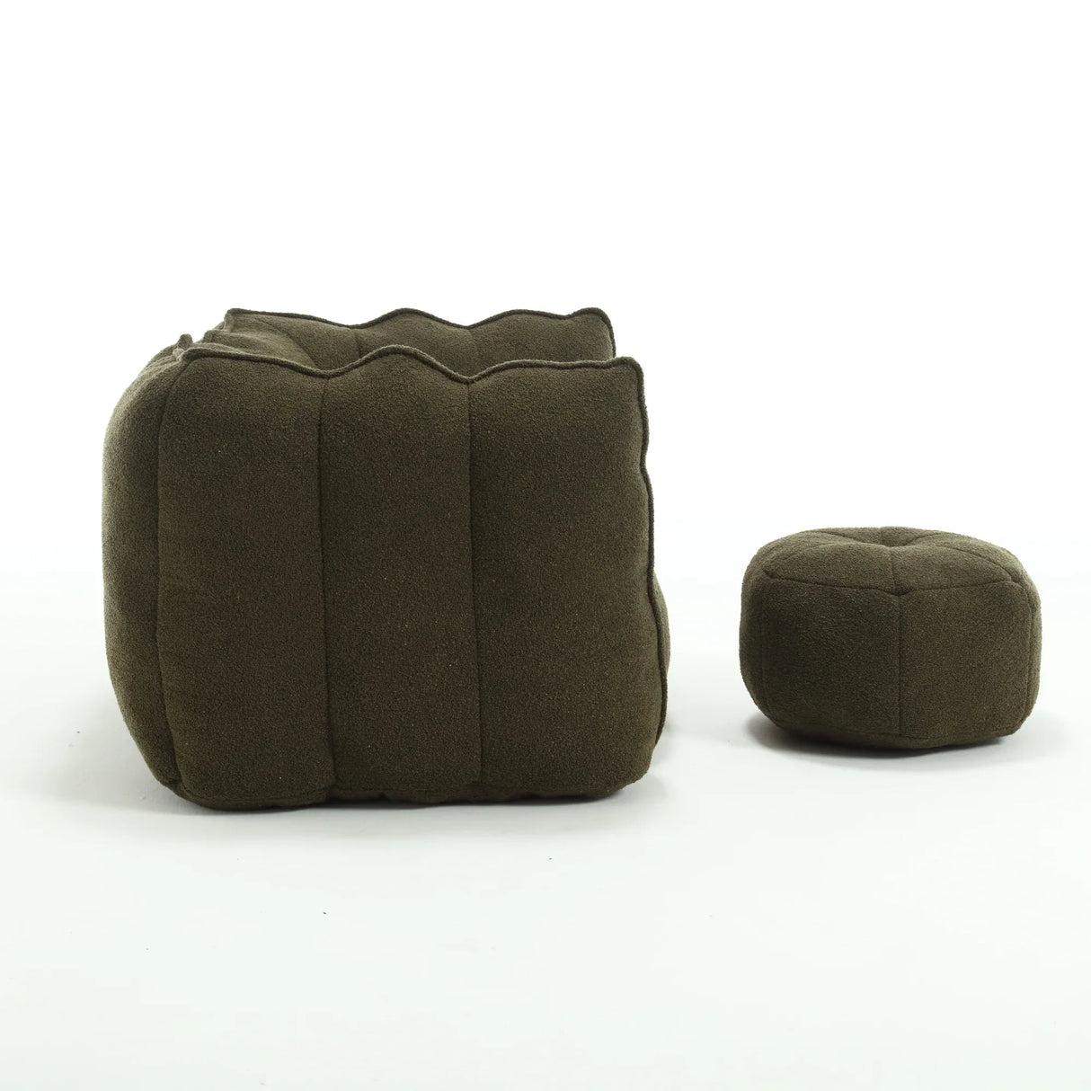 Soft Chenille Bean Bag Chair With High Resilient Foam - Omega Lifestyles