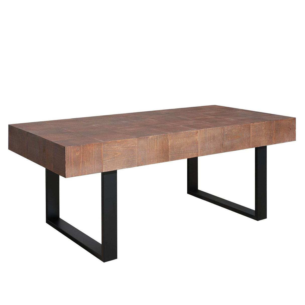 Rustic Industrial Handcrafted Solid Wood Coffee Table - Sleep Galleria